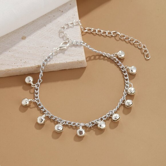 Cute Feet Jewelry Wholesale Zinc Alloy Bell Charms Anklets - Picture 3 of 3